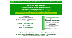 Desktop Screenshot of hypnotherapy.ac.nz