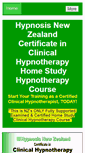 Mobile Screenshot of hypnotherapy.ac.nz