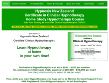 Tablet Screenshot of hypnotherapy.ac.nz